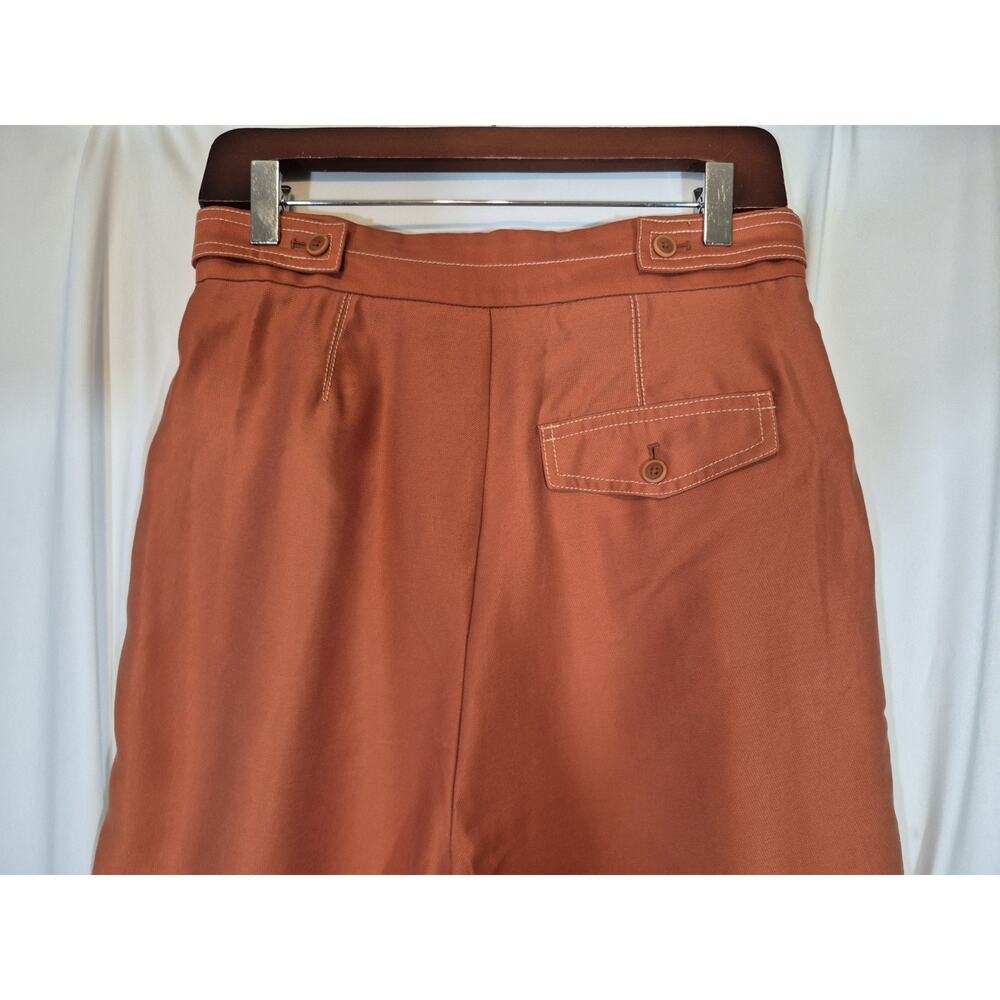 Anthropologie Conclave Trousers Rust Wide Leg Pants New 2 - Picture 11 of 12